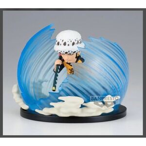 Banpresto One Piece Trafalgar Law Figure Unisex OS Blue Excellent Room Effect